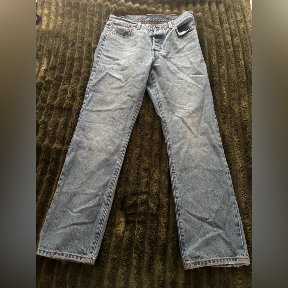 Levi's 501 Blue Straight Leg Jeans
